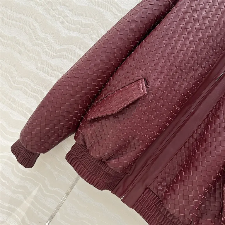 Bottega Veneta woven vintage leather jacket